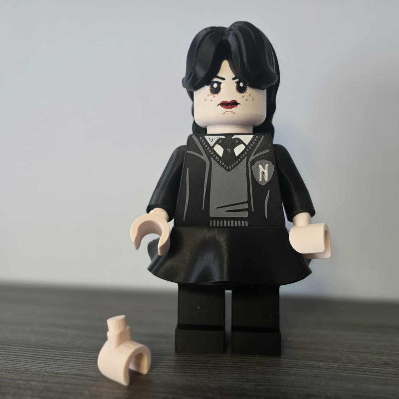 Wednesday Addams 3D Baskı Figür - 21 cm Koleksiyonluk Oyuncak