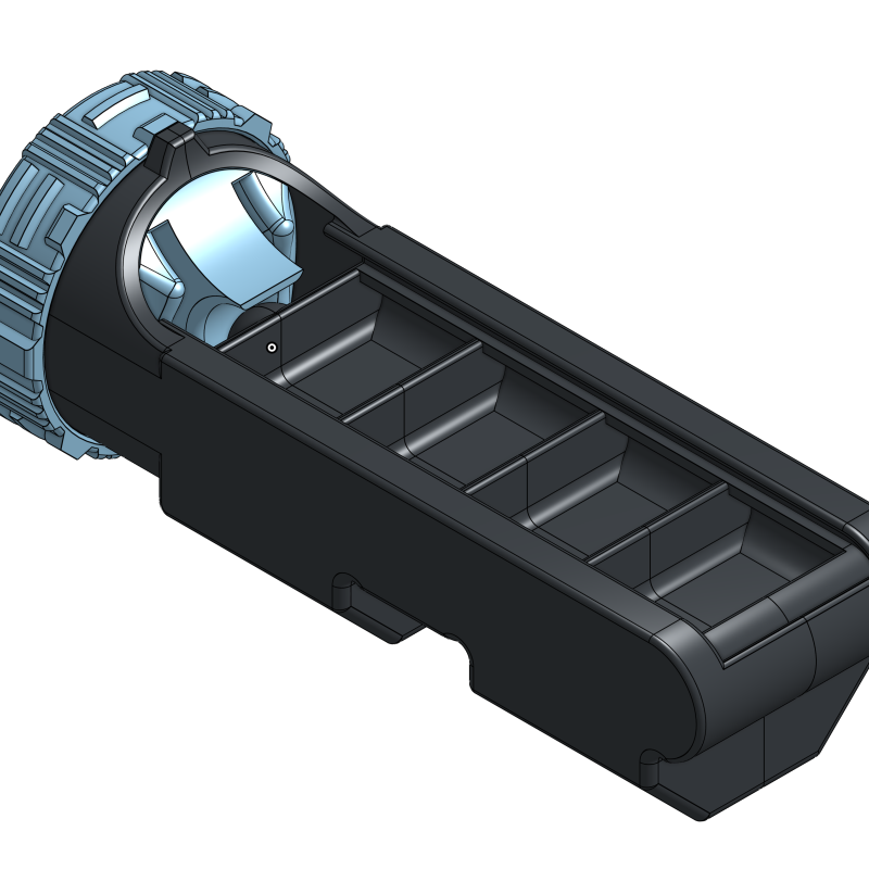 Kapsül Kilitli İlaç Kutusu - 3D Baskı Güvenli Hap Organizatörü
