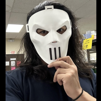 Casey Jones Yetişkin Halloween Maske - 3D Baskı TMNT Kostüm Aksesuar