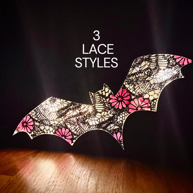 Cadılar Bayramı Dantel Ay Dekorasyonu - 3D Baskı Işık Süsü