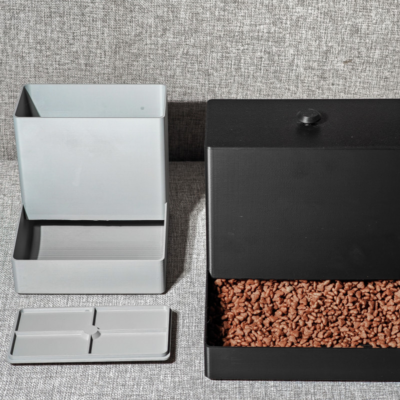 Otomatik Evcil Hayvan Besleyici | 3D Baskılı Mama Kutusu Otomatik Evcil Hayvan Besleyici | 3D Baskılı Mama Kutusu