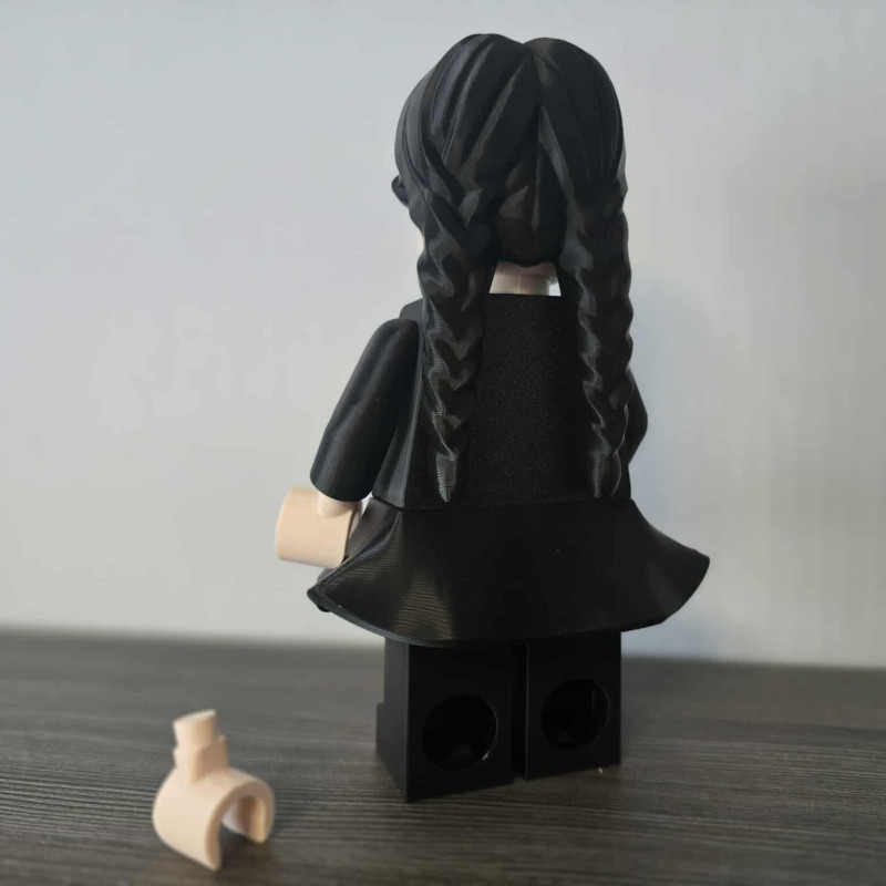 Wednesday Addams 3D Baskı Figür - 21 cm Koleksiyonluk Oyuncak