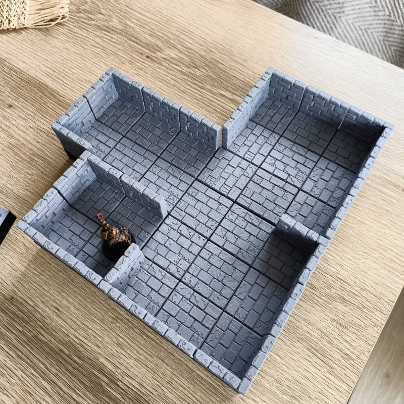 Modüler Zindan Başlangıç Paketi - 3D Baskı Oyun Aksesuarı