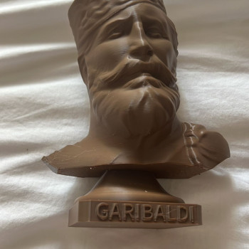 Giuseppe Garibaldi Büstü - 3D Baskı Dekoratif Heykel