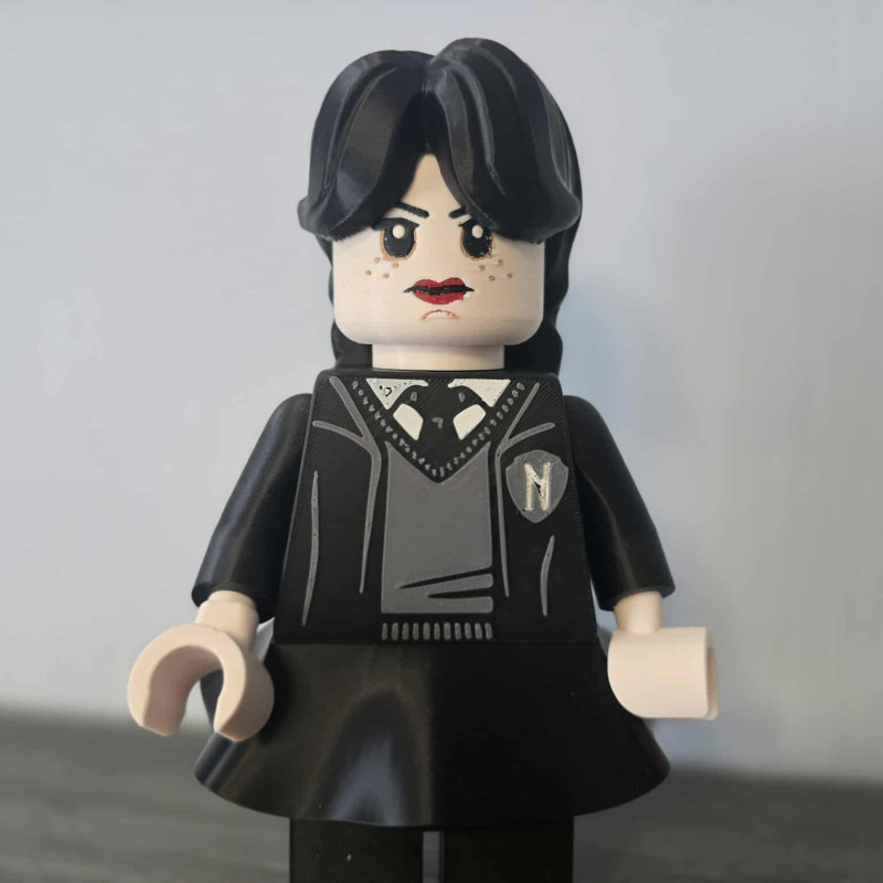 Wednesday Addams 3D Baskı Figür - 21 cm Koleksiyonluk Oyuncak