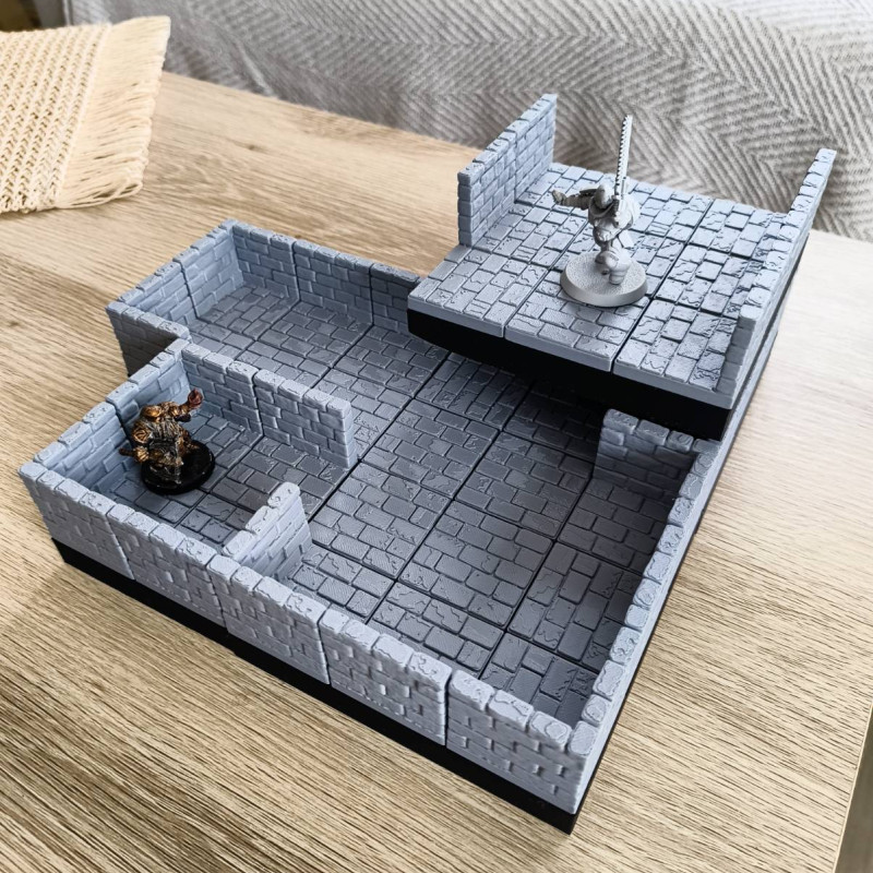 Modüler Zindan Başlangıç Paketi - 3D Baskı Oyun Aksesuarı