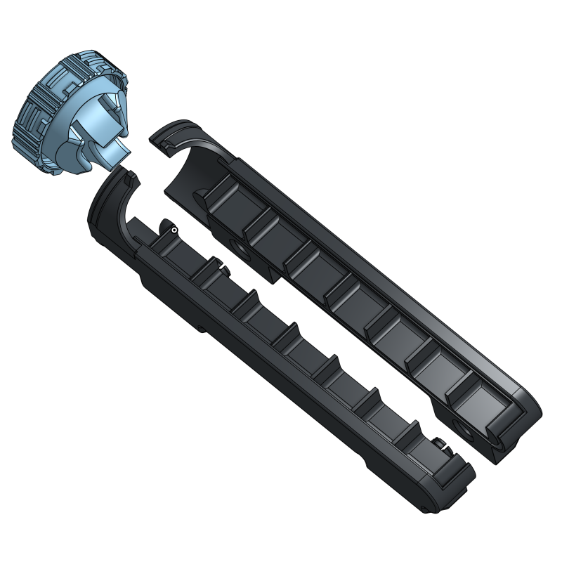 Kapsül Kilitli İlaç Kutusu - 3D Baskı Güvenli Hap Organizatörü