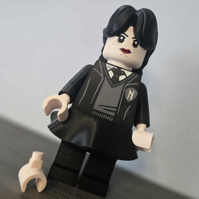 Wednesday Addams 3D Baskı Figür - 21 cm Koleksiyonluk Oyuncak