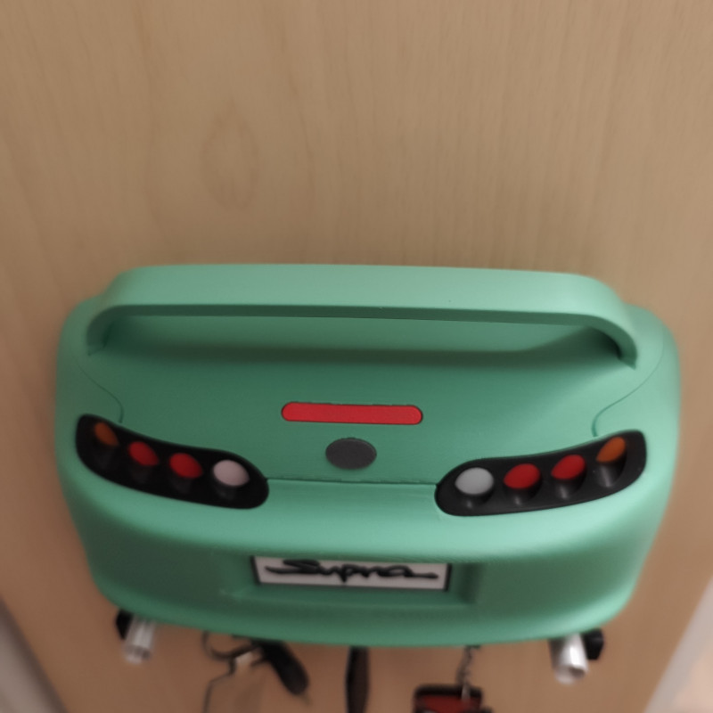 Toyota Supra MK4 Anahtarlık Duvara Monte JDM Dekor 3D Baskı