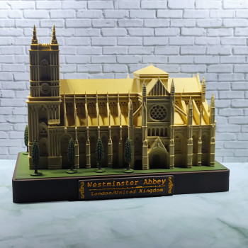 Westminster Abbey 3D Baskı Dekoratif Diorama - Ofis ve Ev Dekoru