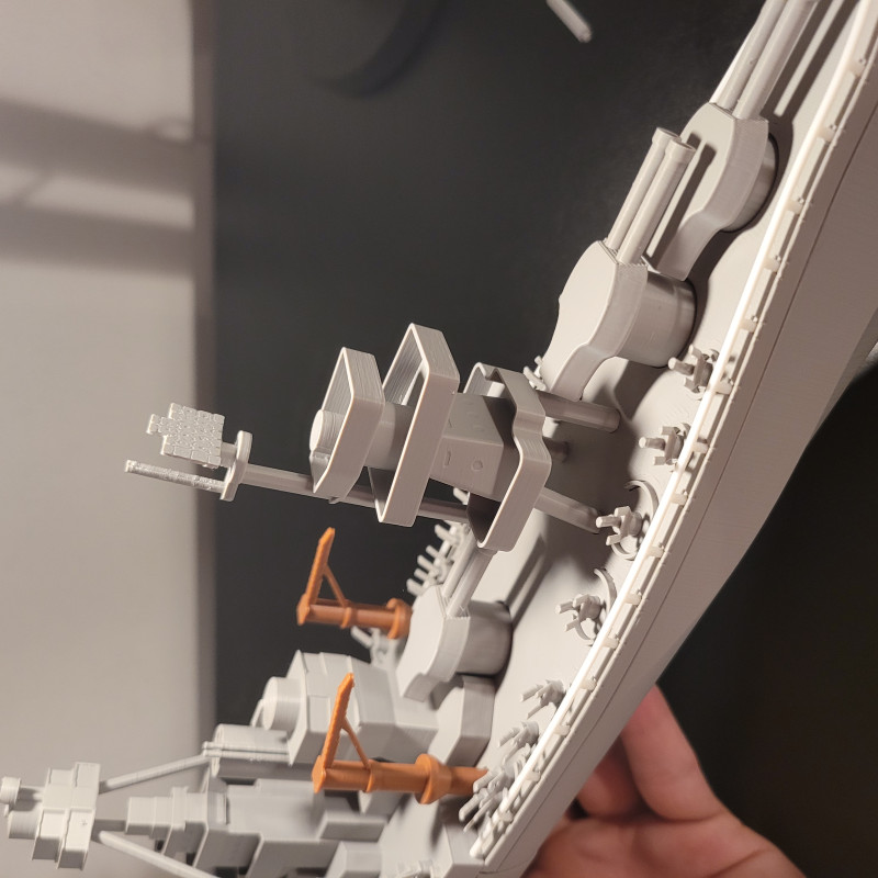 U.S.S TEXAS BB-35 3D Baskı Savaş Gemisi Modeli - PLA Maket