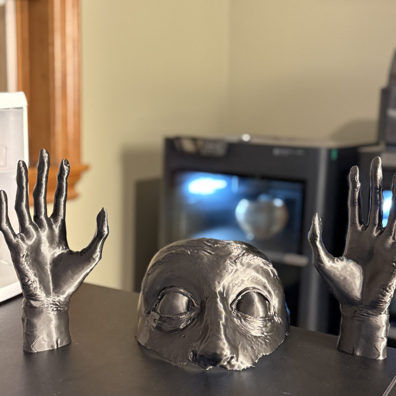 Uyanış Yüz Maskesi - 3D Baskı Korku Dekoru ve Aksesuarı