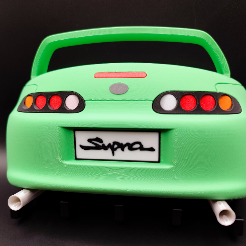 Toyota Supra MK4 Anahtarlık Duvara Monte JDM Dekor 3D Baskı