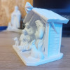 Minimalist Noel Doğuşu Sahnesi - PLA 3D Baskı Dekorasyon