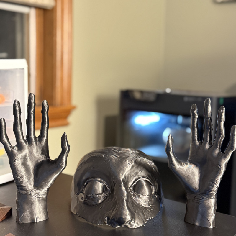 Uyanış Yüz Maskesi - 3D Baskı Korku Dekoru ve Aksesuarı