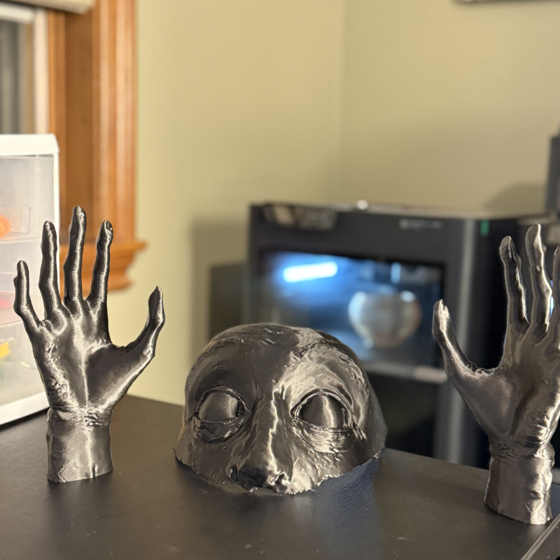 Uyanış Yüz Maskesi - 3D Baskı Korku Dekoru ve Aksesuarı