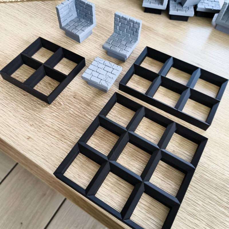 Modüler Zindan Başlangıç Paketi - 3D Baskı Oyun Aksesuarı