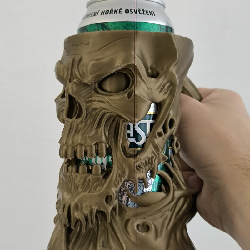 Erimiş Şeytan Kutu İçecek Tutucu - 3D Baskı Bira Bardağı