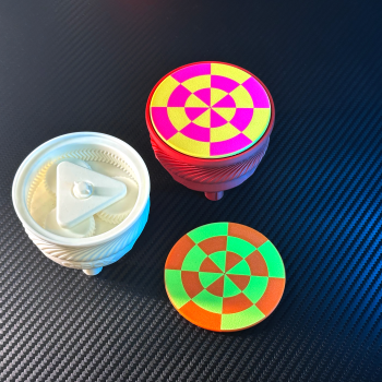 Renk Karıştırma Döner Platformu - Eğitici 3D Baskı Oyuncak