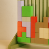 Analog Tetris 3D Baskı Eğitici Oyun Seti - Motor Gelişim Puzzle