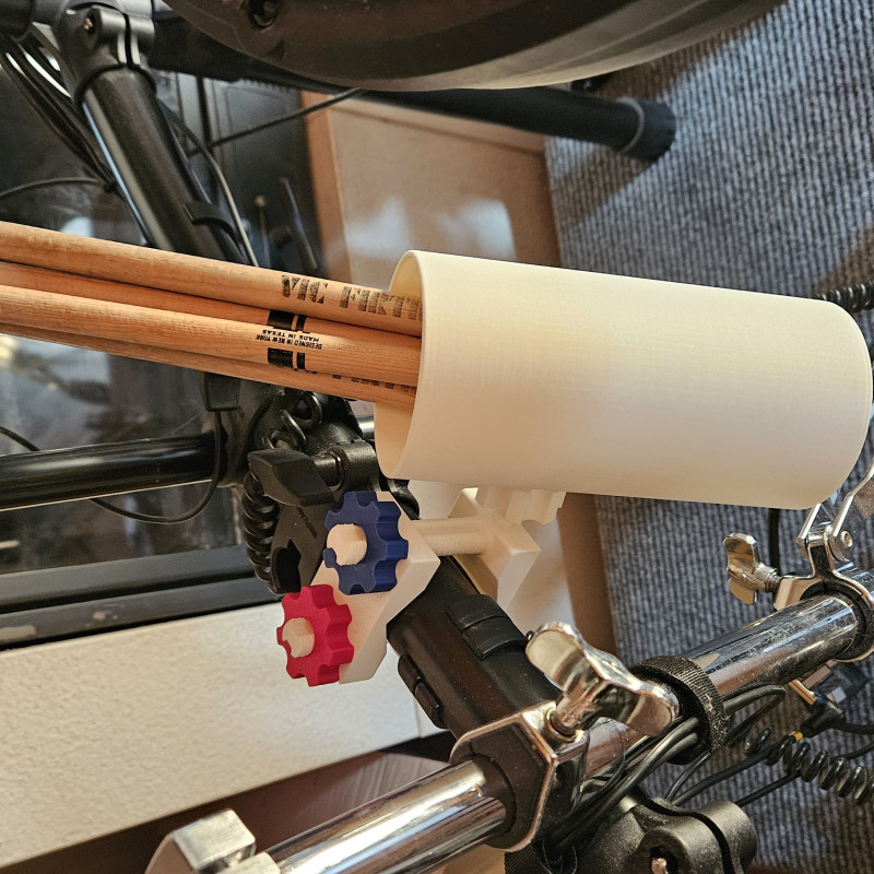 Evrensel Davul Bageti Tutucu V3 - 3D Baskılı Müzik Aksesuarı