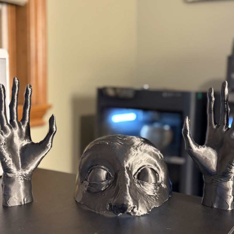 Uyanış Yüz Maskesi - 3D Baskı Korku Dekoru ve Aksesuarı