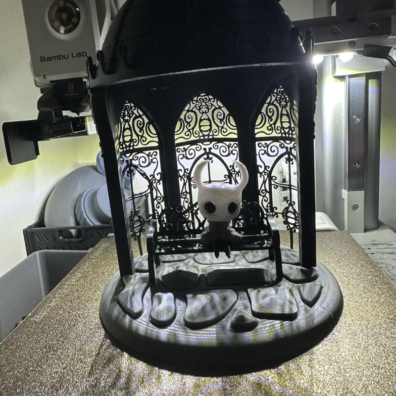 Hollow Knight Diorama - Kraliçe Bahçesi Bank 3D Baskı Modeli