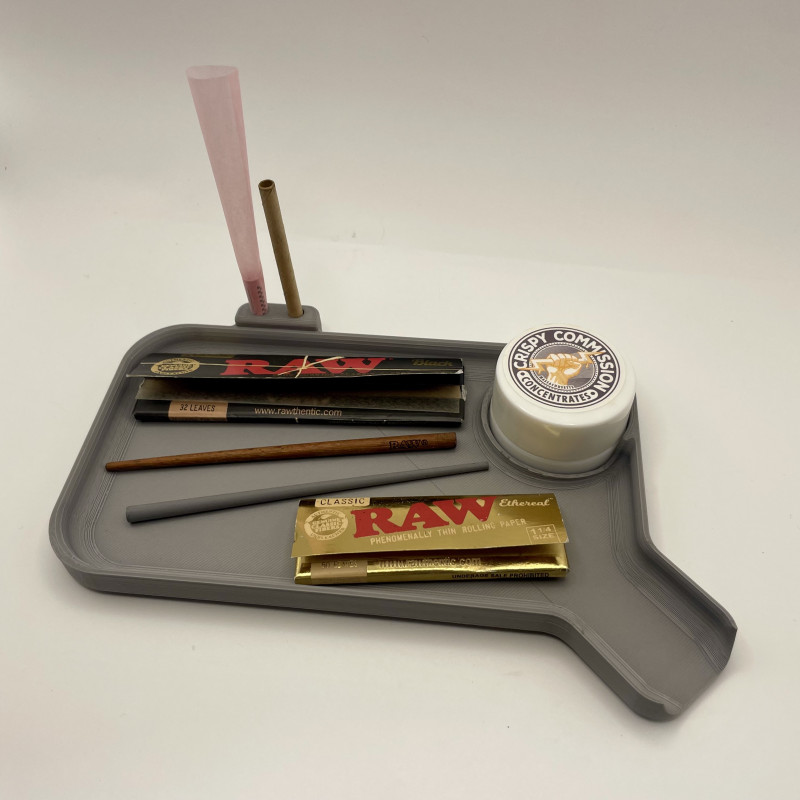 Özelleştirilebilir 3D Baskı Rolling Tray - Pratik ve Taşınabilir