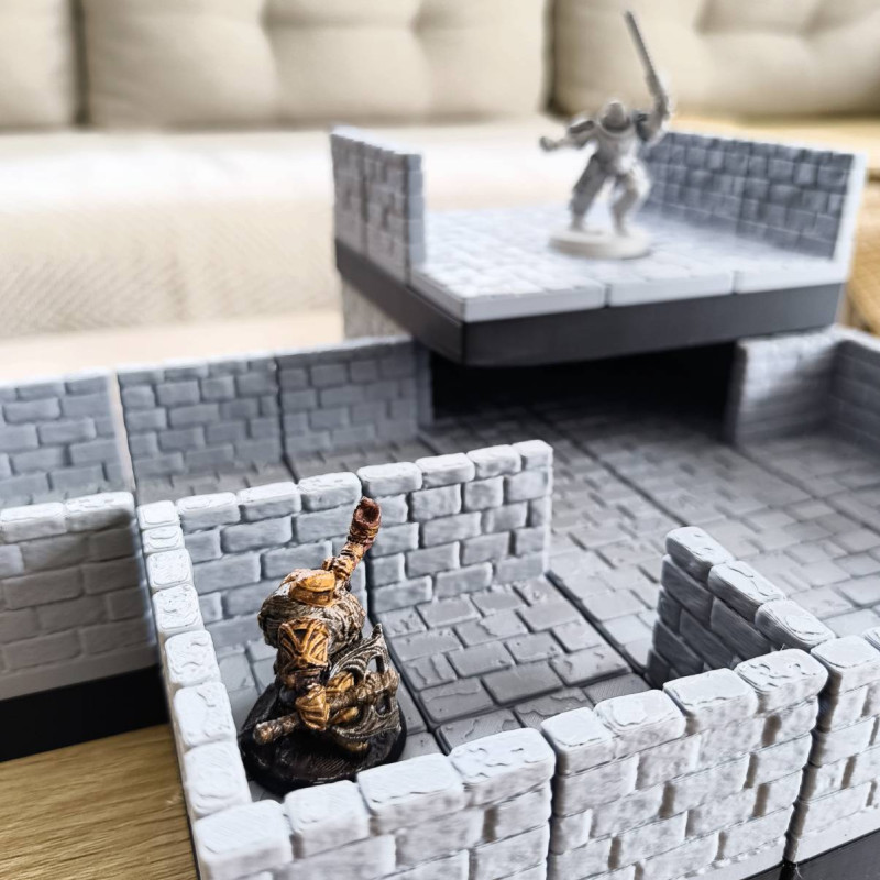 Modüler Zindan Başlangıç Paketi - 3D Baskı Oyun Aksesuarı