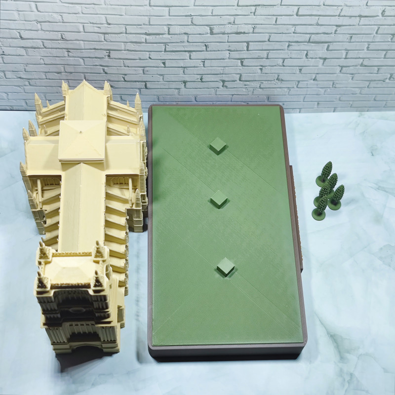 Westminster Abbey 3D Baskı Dekoratif Diorama - Ofis ve Ev Dekoru