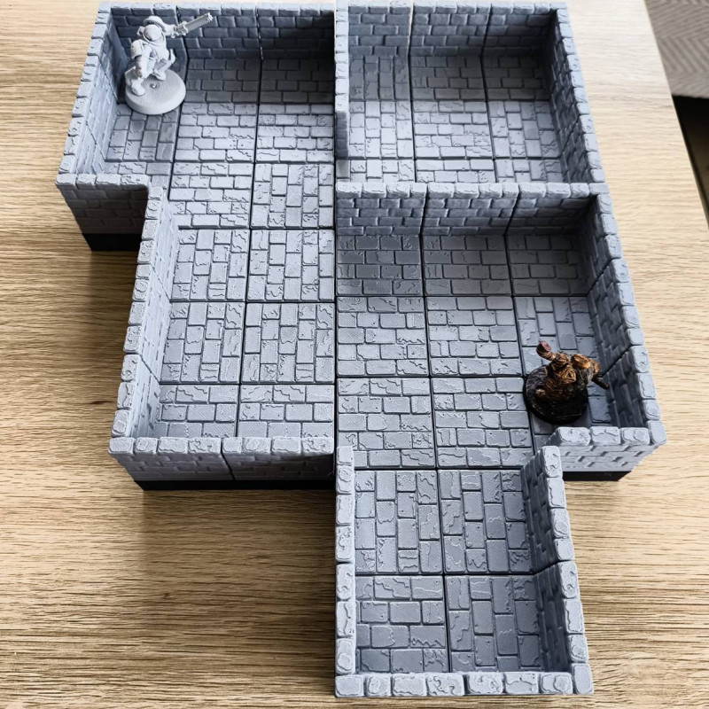Modüler Zindan Başlangıç Paketi - 3D Baskı Oyun Aksesuarı