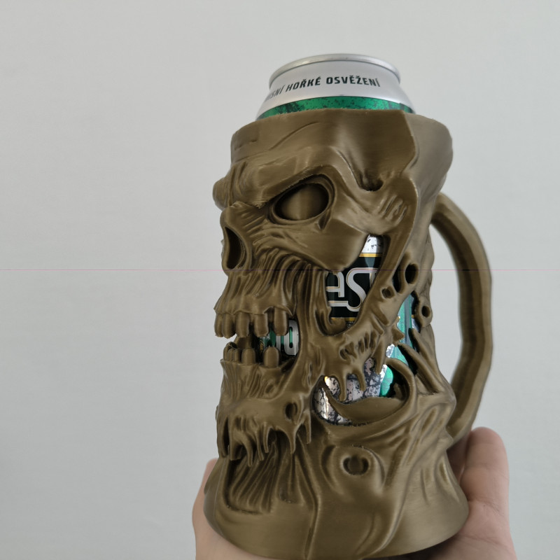 Erimiş Şeytan Kutu İçecek Tutucu - 3D Baskı Bira Bardağı