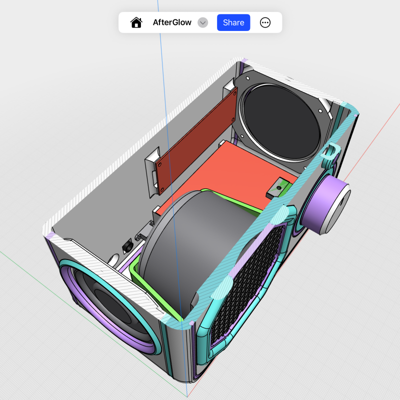 AfterGlow Bluetooth Hoparlör - 3D Baskılı DIY Hi-Fi Ses Sistemi