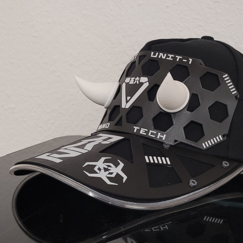 Cyberpunk Techwear Beyzbol Şapkası - 3D Baskılı Cosplay Aksesuarı