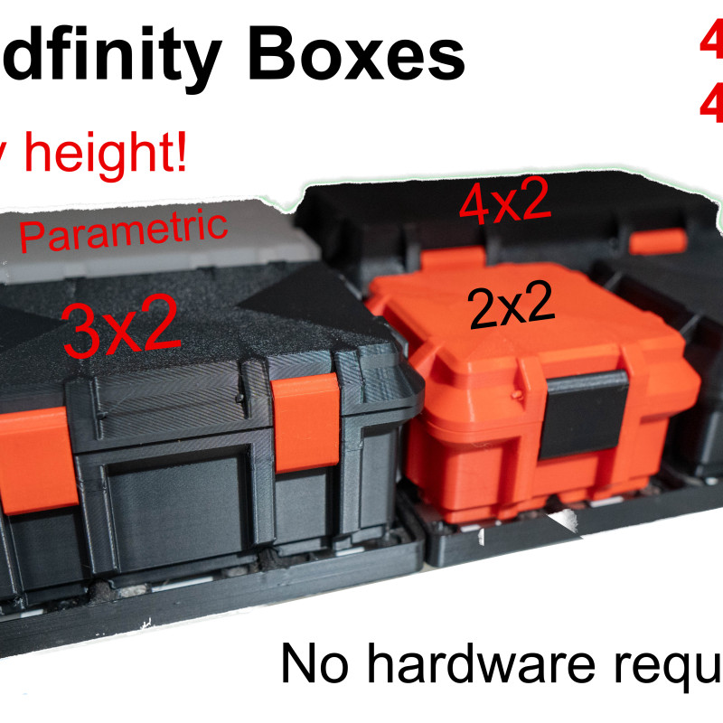 Parametrik Gridfinity Depolama Kutuları - Donanımsız