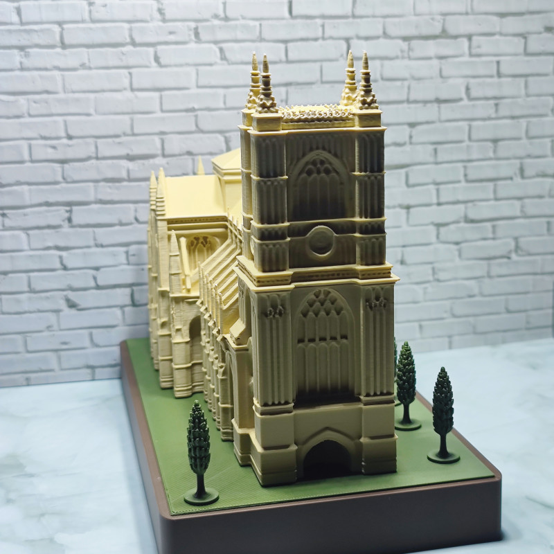 Westminster Abbey 3D Baskı Dekoratif Diorama - Ofis ve Ev Dekoru