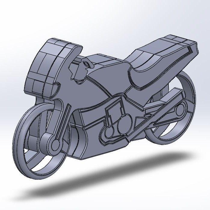 Kawasaki Ninja 500 3D Baskılı Motor Modeli Yapım Seti