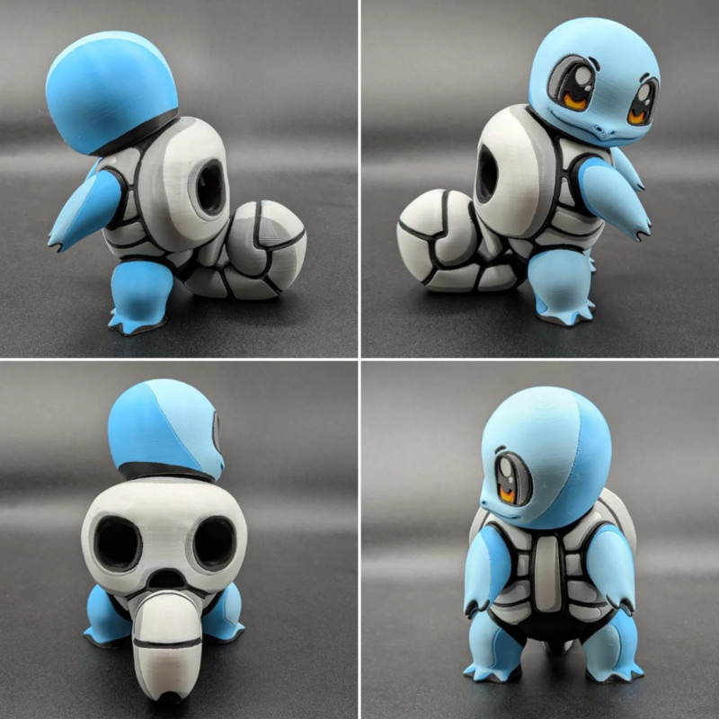 Cadılar Bayramı Squirtle LED Mumluk - 3D Baskı Oyuncak Cadılar Bayramı Squirtle LED Mumluk - 3D Baskı Oyuncak