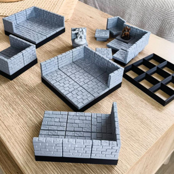 Modüler Zindan Başlangıç Paketi - 3D Baskı Oyun Aksesuarı