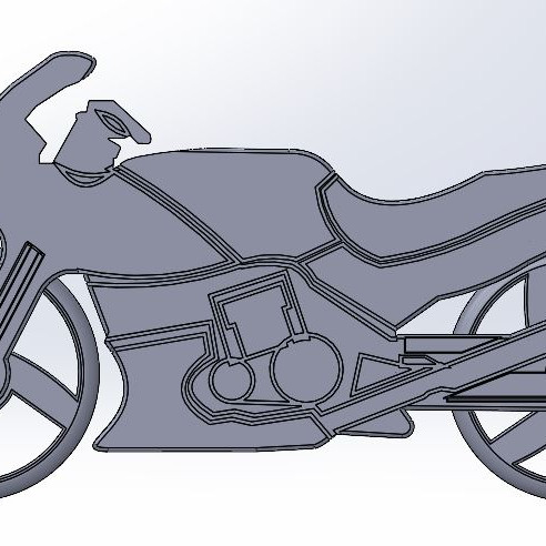 Kawasaki Ninja 500 3D Baskılı Motor Modeli Yapım Seti