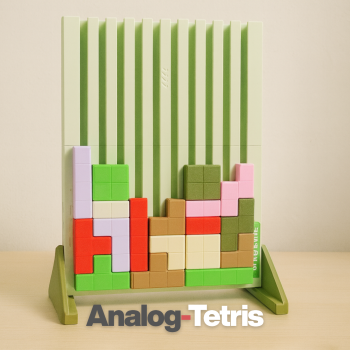 Analog Tetris 3D Baskı Eğitici Oyun Seti - Motor Gelişim Puzzle