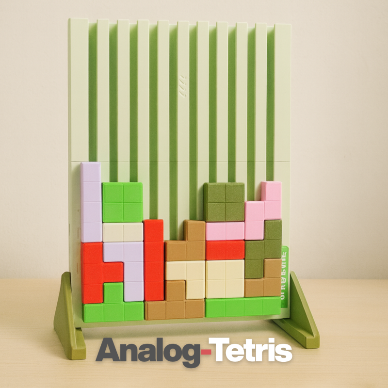 Analog Tetris 3D Baskı Eğitici Oyun Seti - Motor Gelişim Puzzle