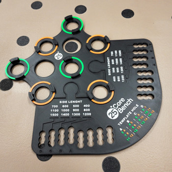 25mm İş Tezgahı Delik Şablonu - 3D Baskı MFT Uyumlu