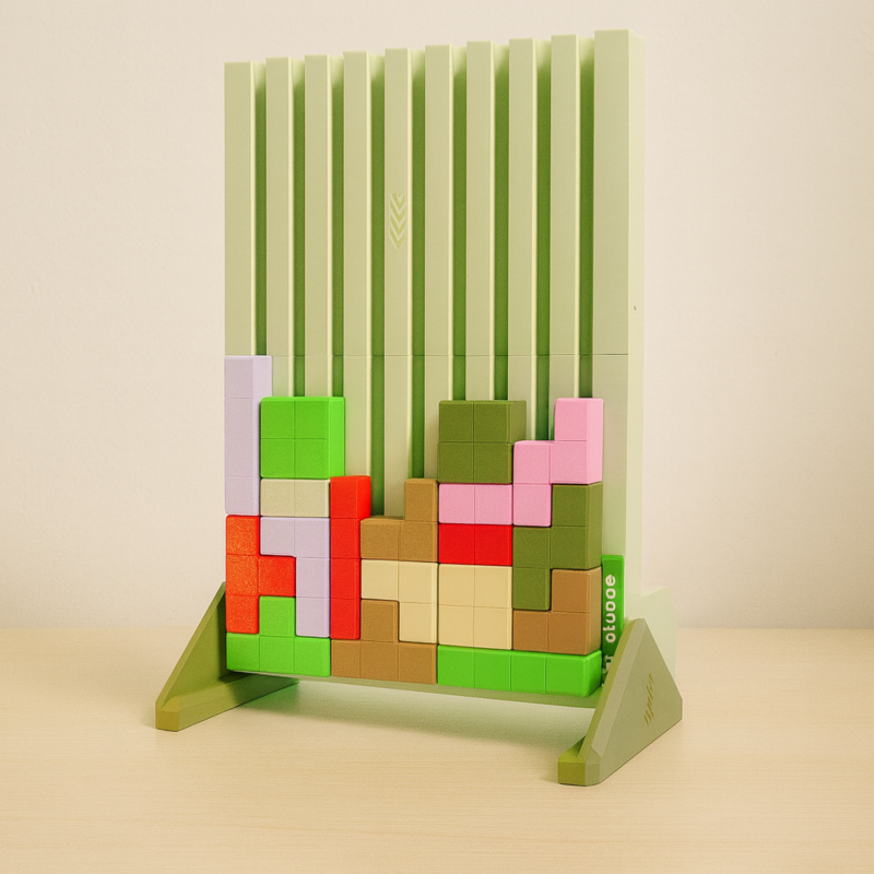Analog Tetris 3D Baskı Eğitici Oyun Seti - Motor Gelişim Puzzle