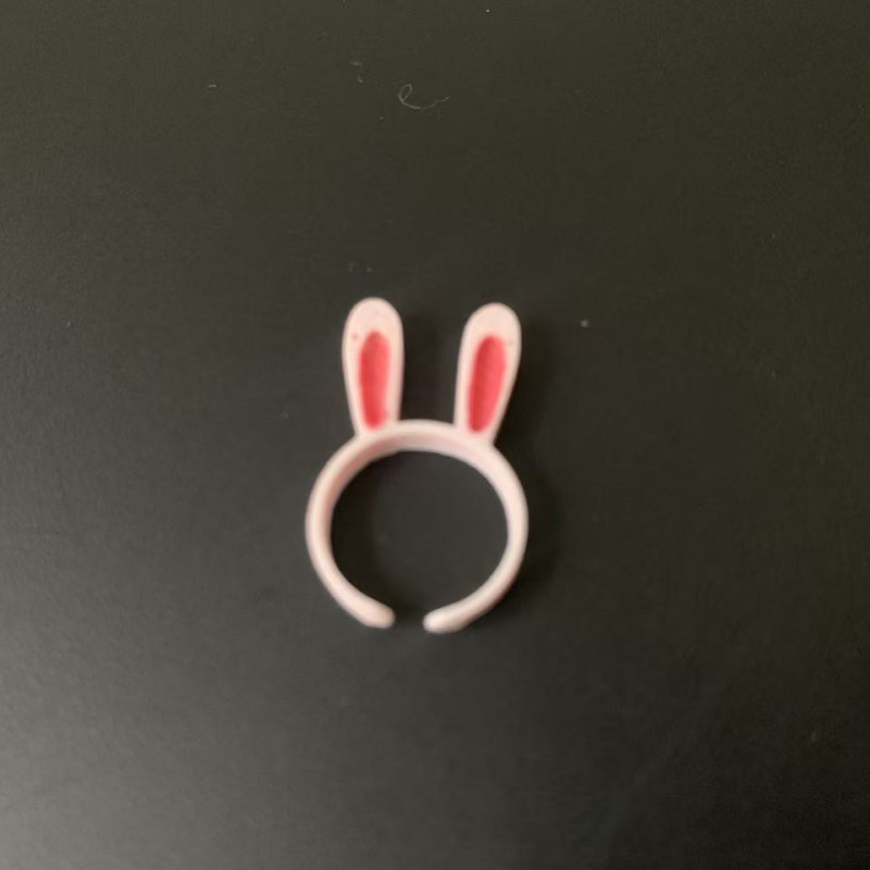 Sevimli Tavşan Yüzük - Çocuklar İçin 3D Baskı Oyuncak