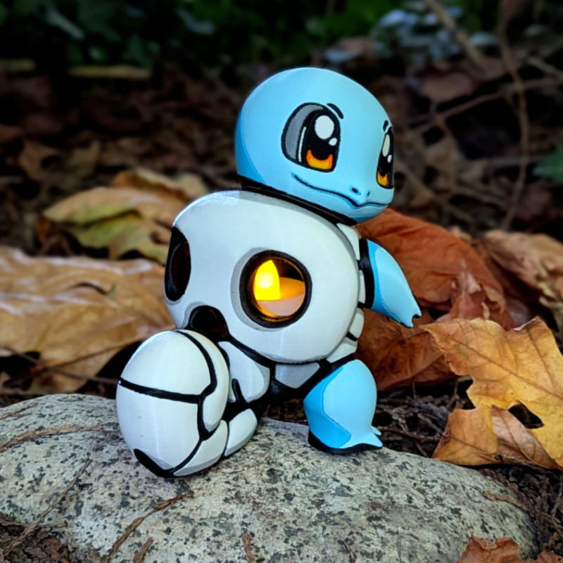Cadılar Bayramı Squirtle LED Mumluk - 3D Baskı Oyuncak Cadılar Bayramı Squirtle LED Mumluk - 3D Baskı Oyuncak