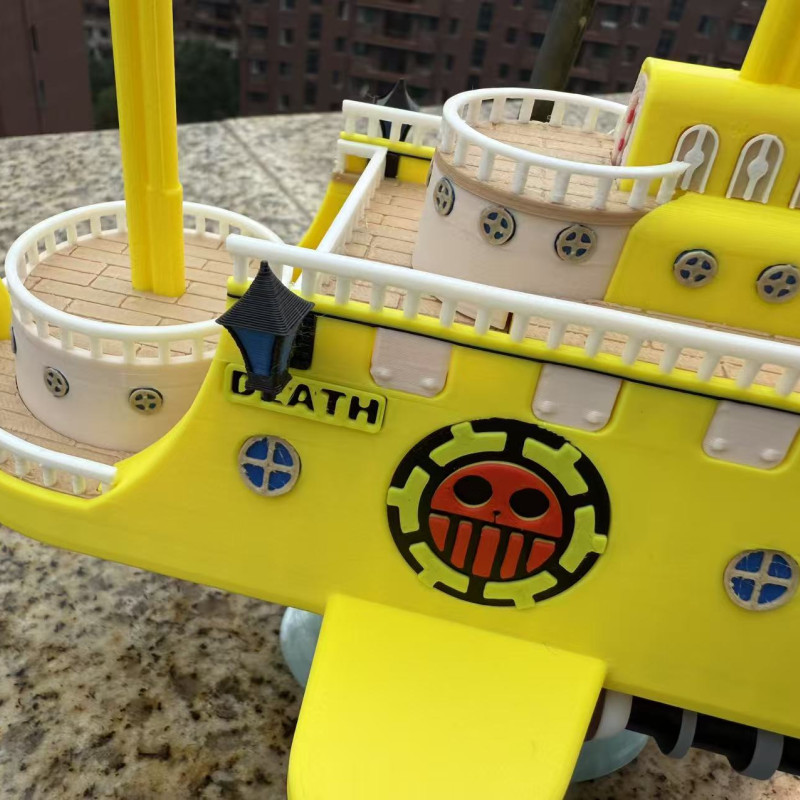 One Piece Polar Tang Denizaltı 3D Baskı Modeli - Trafalgar Law