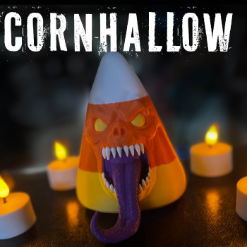 Cadılar Bayramı Şeker Mısır Canavarları 3D Baskı Dekor