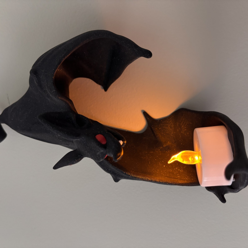 Halloween Yarasa Duvar Dekoru - 3D Baskılı Özel Tasarım