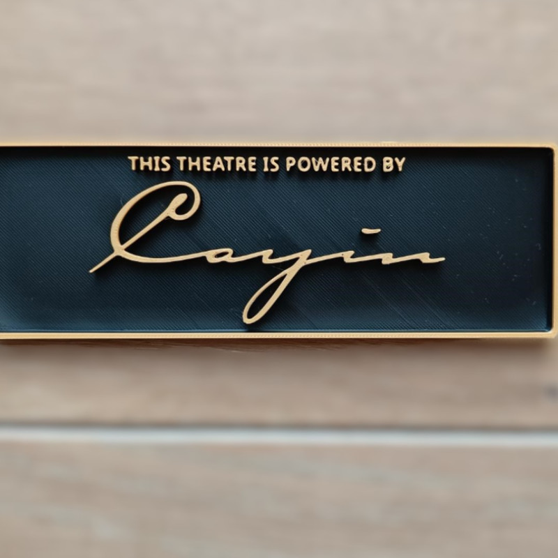 Cayin Logo Plaket - 3D Baskılı Hifi Dekorasyon